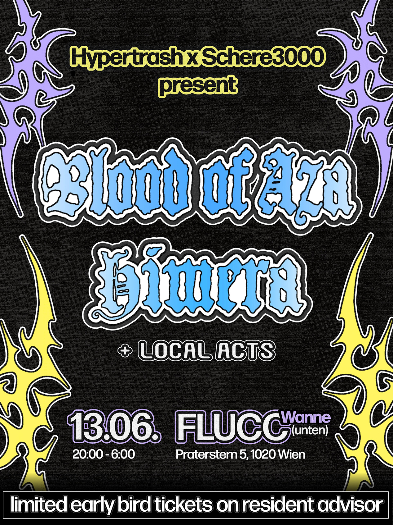 HYPERTRASH x Schere3000 ★ Pride Night Special ★ with Blood of Aza & Himera