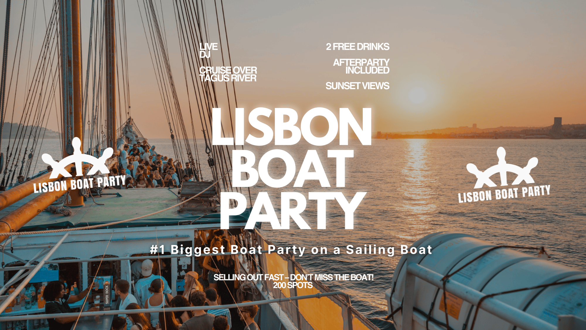 Fiesta en Barco por Lisboa