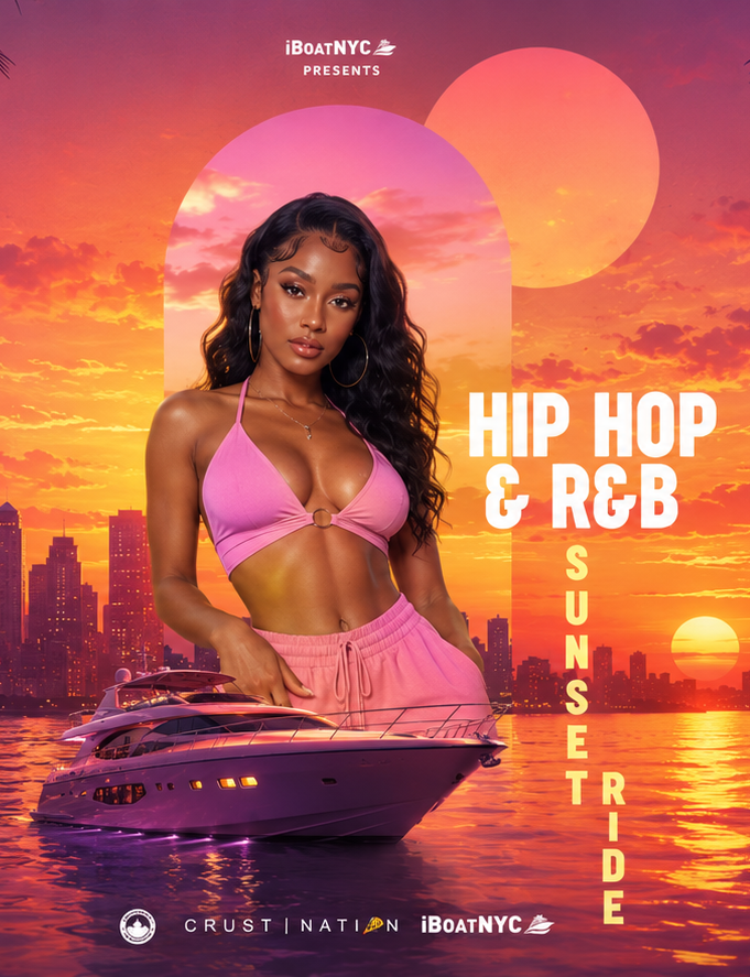 NYC #1 HIP HOP & R&B Boat Party Yacht Sunset Cruise - Pier 78 at Hudson River Park