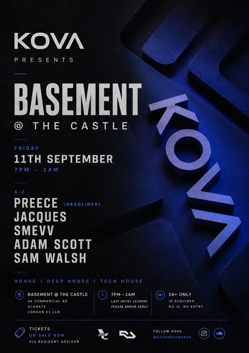 KOVA presents: PREECE @ The Castle