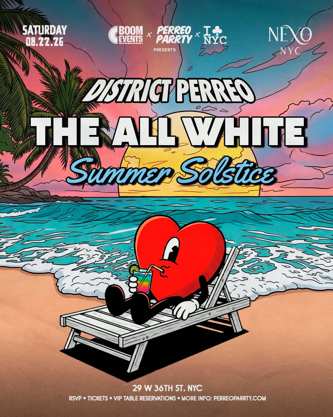 The All White Summer Solstice Reggaeton Dembow Dance Party – Nexo CLUB NYC - Nexo