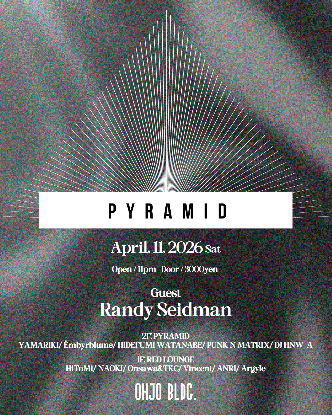 Tokyo House & Tech House Night — Randy Seidman Shinjuku