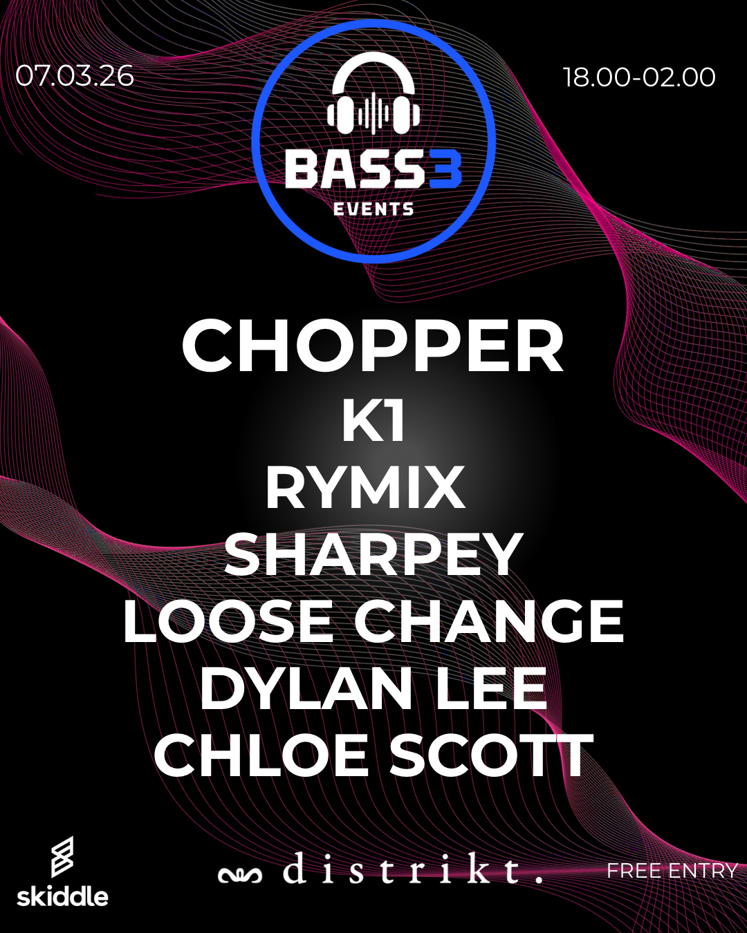 BASS3 x Distrikt Bar 4th Birthday