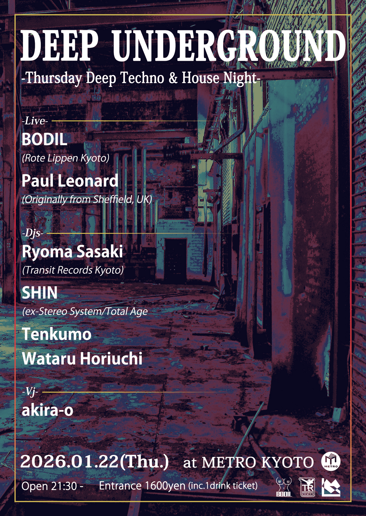 Deep Underground -Thursday Deep Techno & House Night- at Club