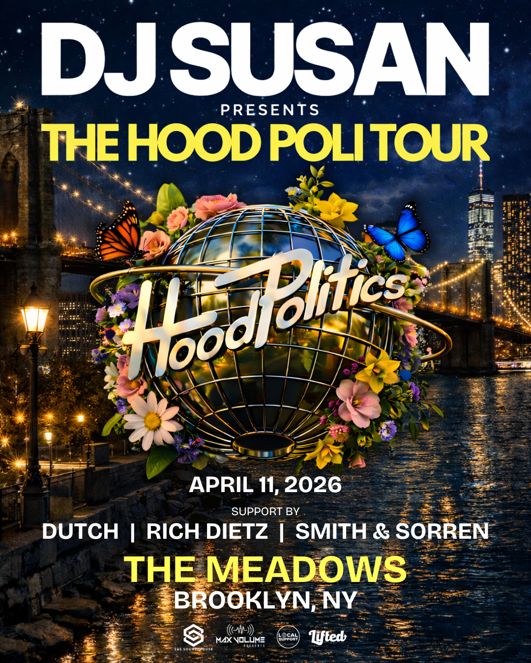 DJ Susan presents The Hood Poli Tour - Brooklyn