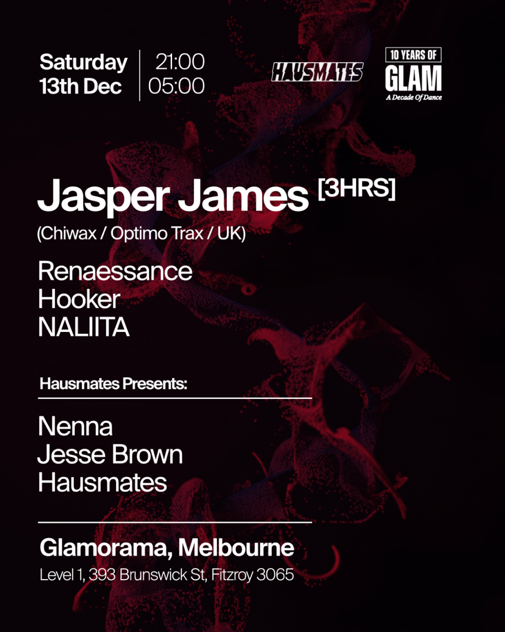Glamorama Saturdays feat. Jasper James [3HRS]