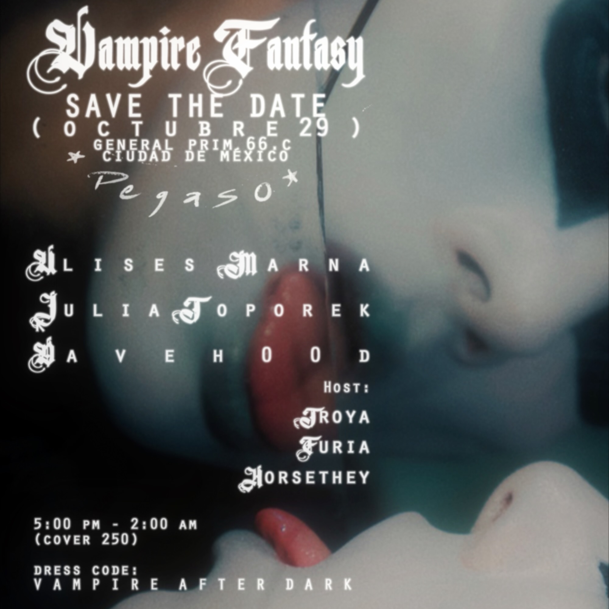 Flyer de Pegaso - VAMPIRE FANTASY
