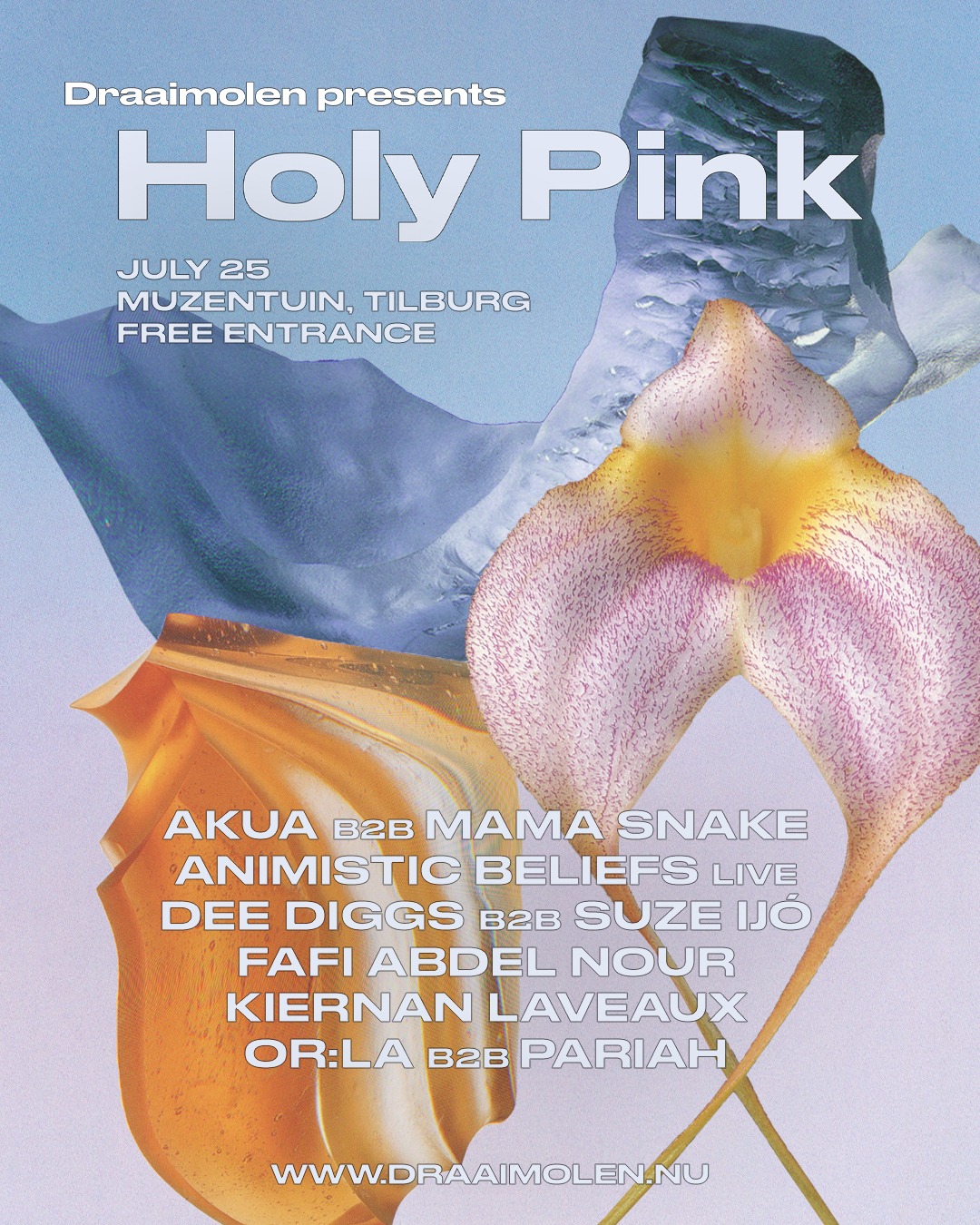 Holy Pink in de Muzentuin tijdens Roze Maandag