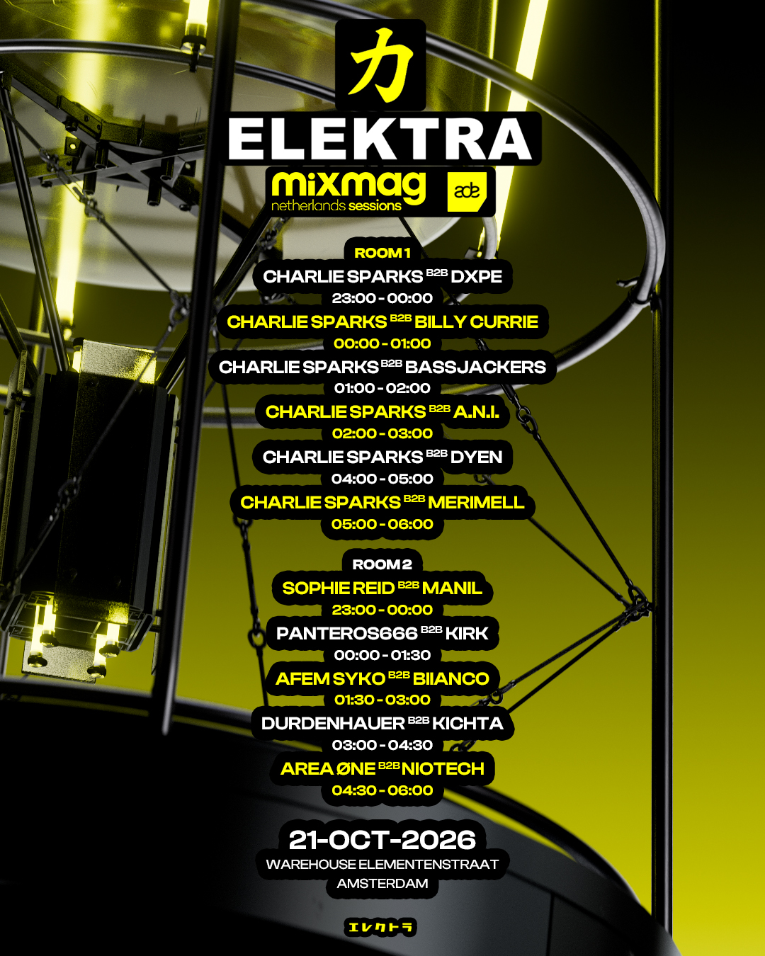 ELEKTRA x Mixmag Netherlands - ADE Edition