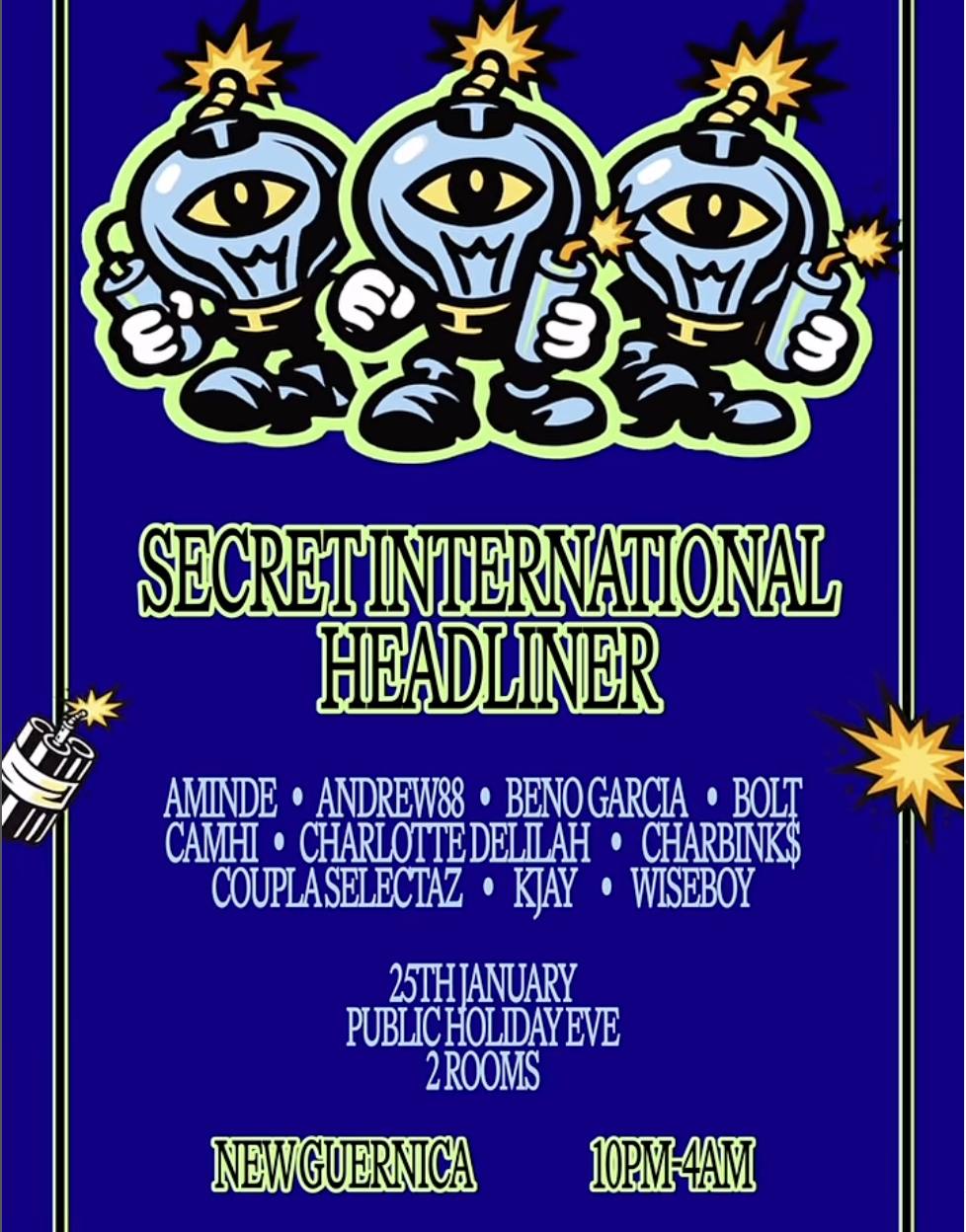 Official Afterparty w Secret International Headliner 25th January