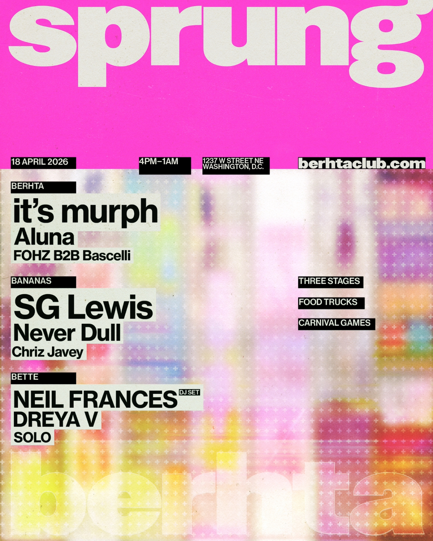 sprung: it's murph, SG Lewis, Neil Frances