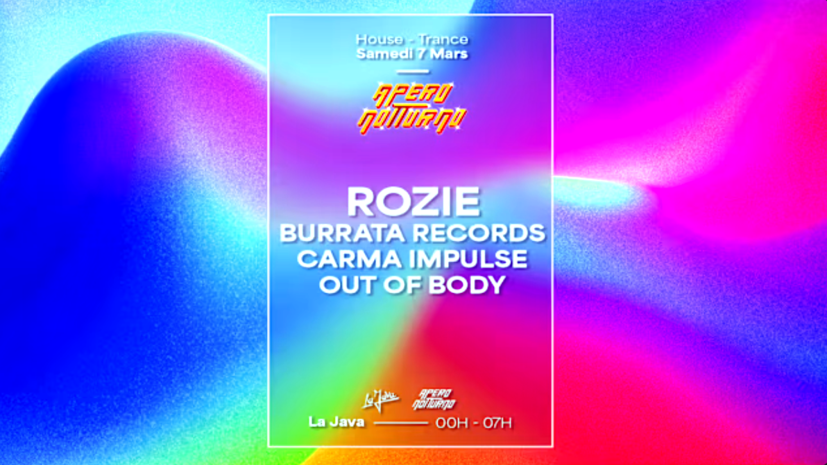 Apero Notturno: Rozie • Burrata Record • Carma Impulse • Oob