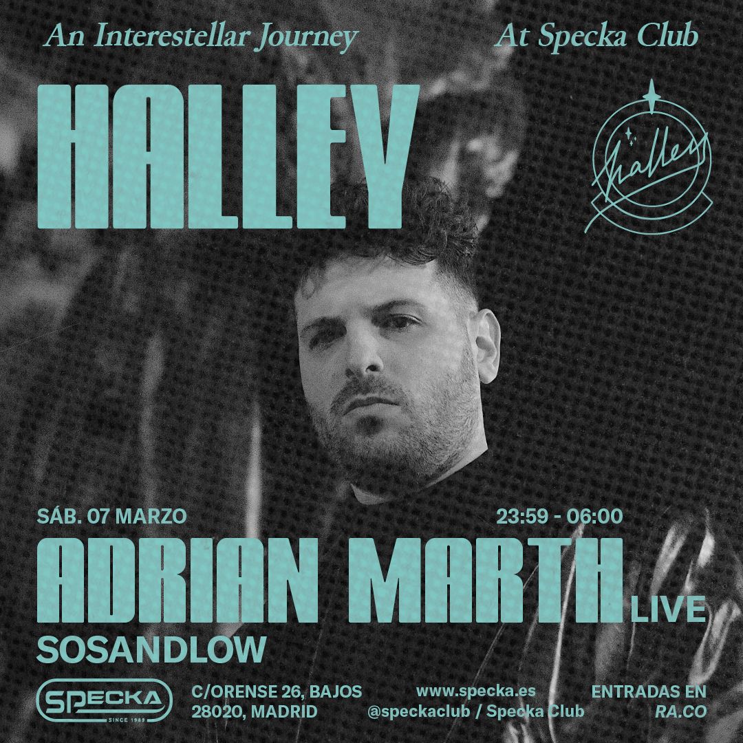 Adrian Marth (live) + SOSANDLOW | Halley Club