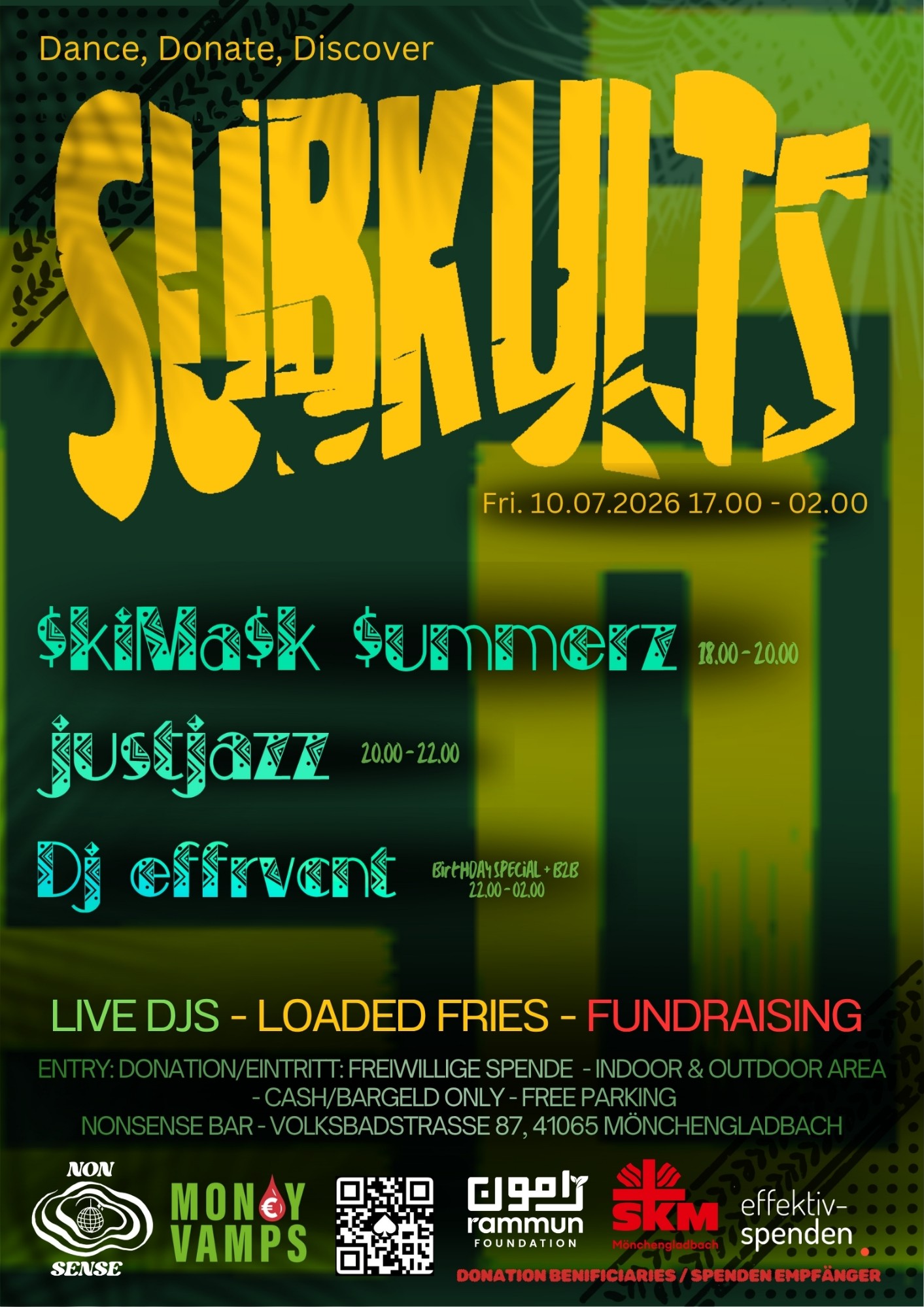 Subkultz - Underground Fundraising — TBA - Nonsense Bar MG, Düsseldorf