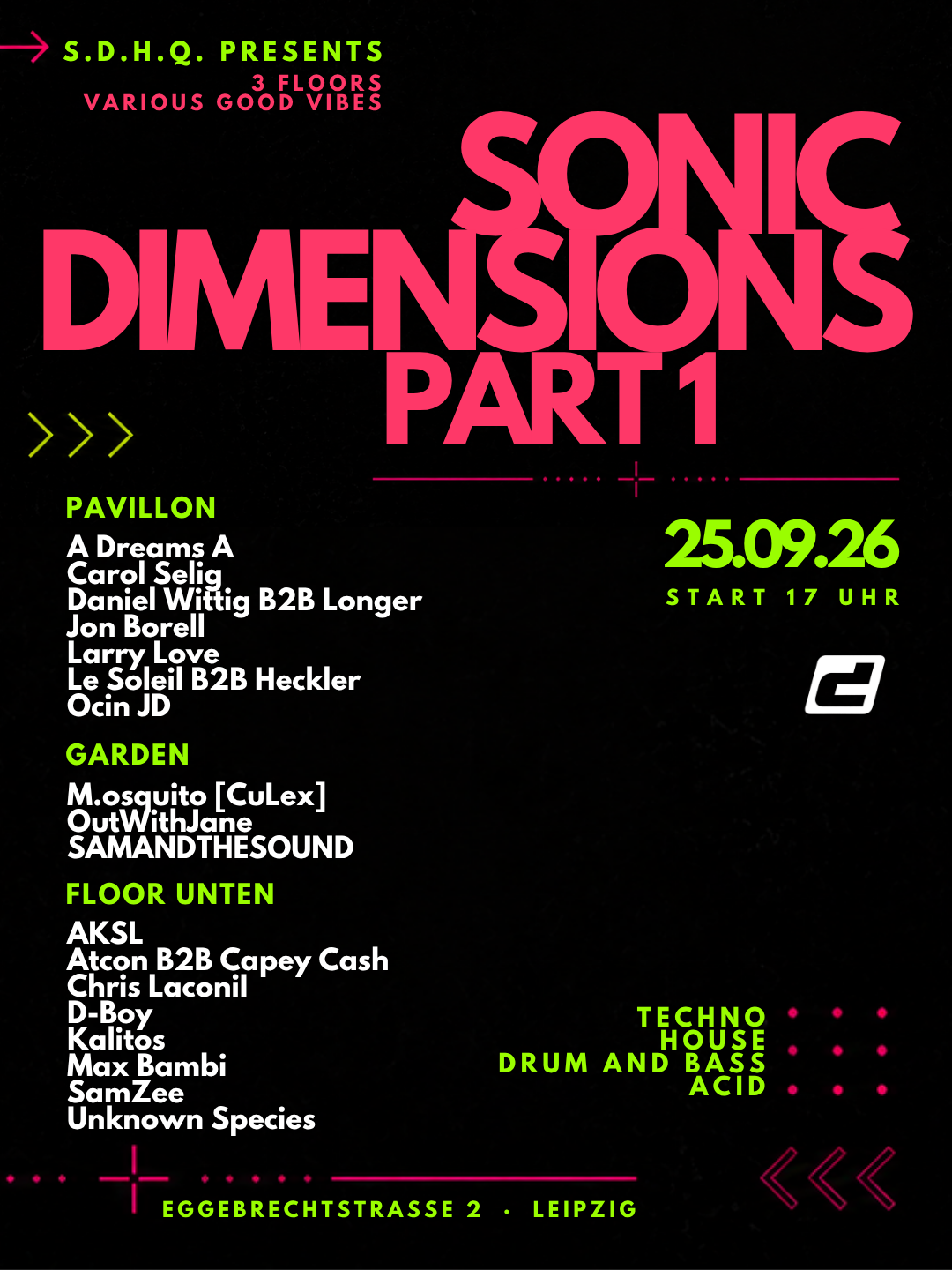 S.D.H.Q. presents: Sonic Dimensions #1