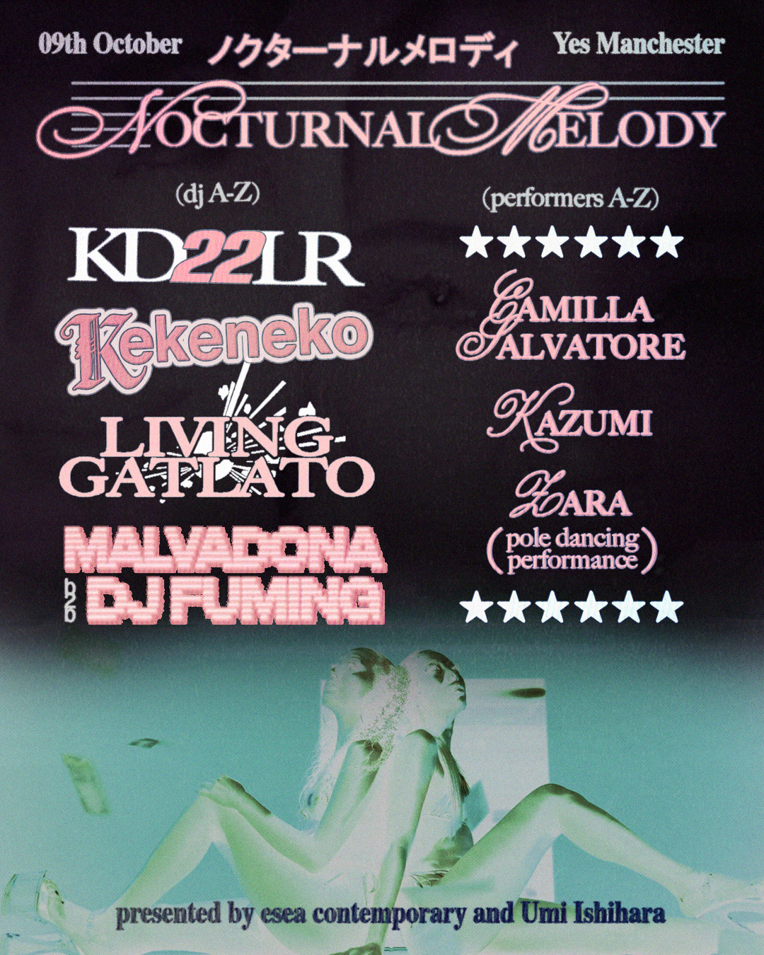 Nocturnal Melody in Manchester at Yes, 38 Charles Street Manchester