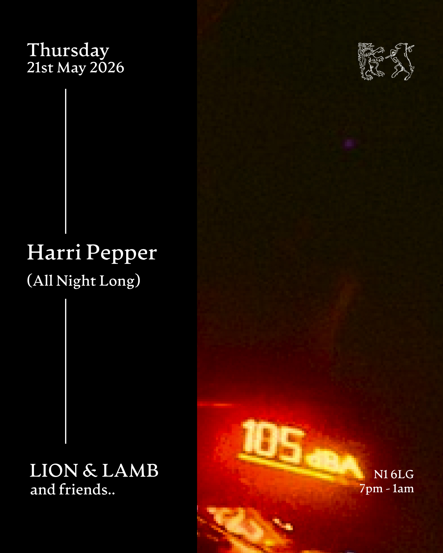 Lion & Lamb and Friends with Harri Pepper (All night long)