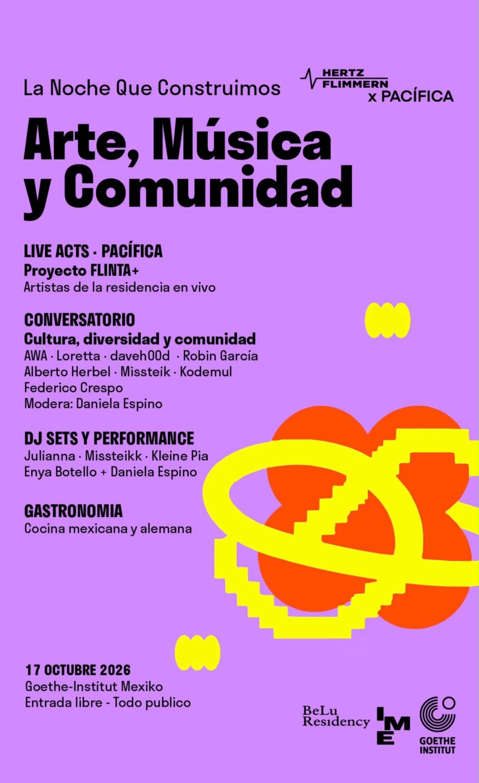 Flyer de La Noche Que Construimos