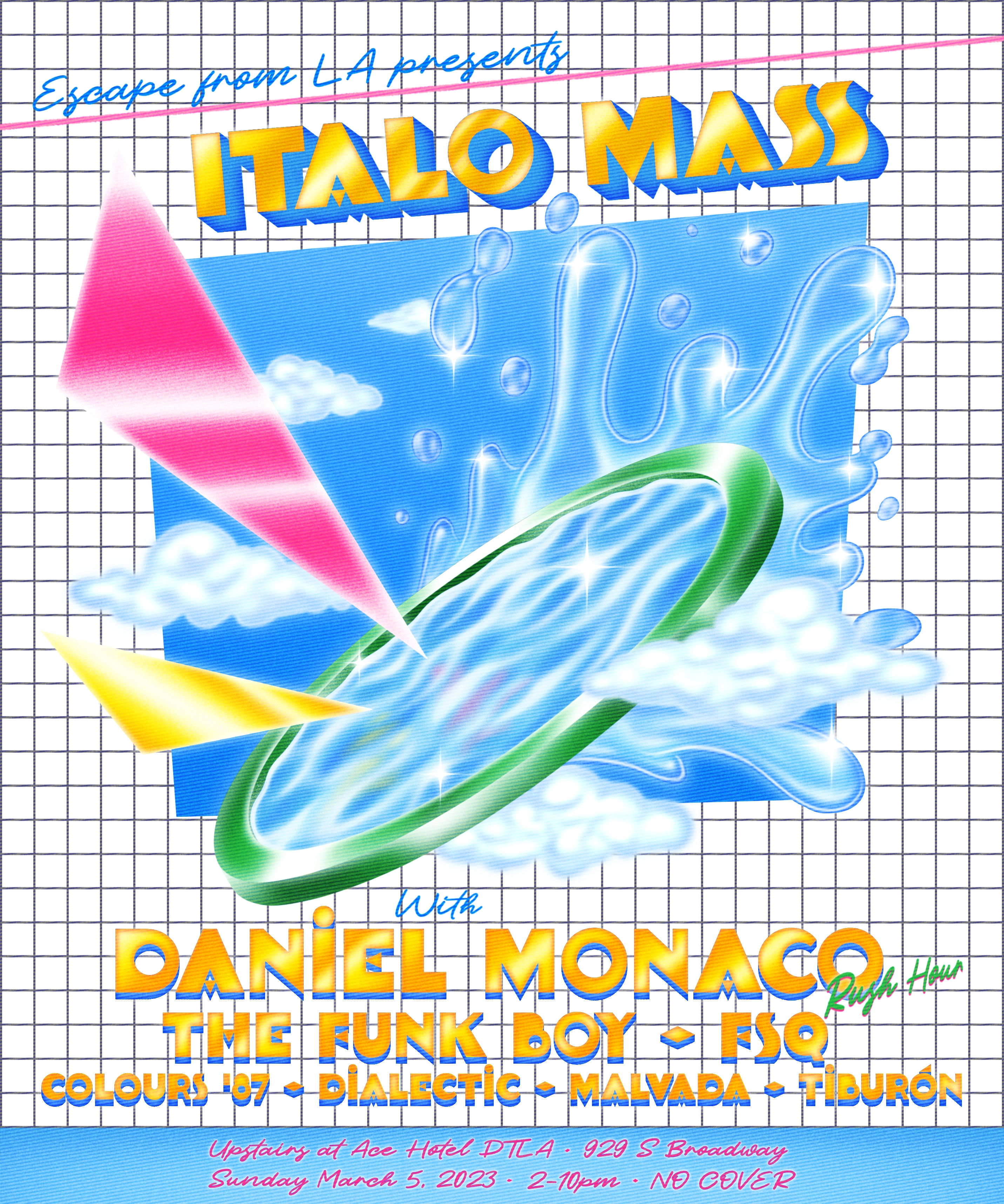EFLA Italo Mass Rooftop Disco with Daniel Monaco at Ace Hotel - Downtown,  Los Angeles