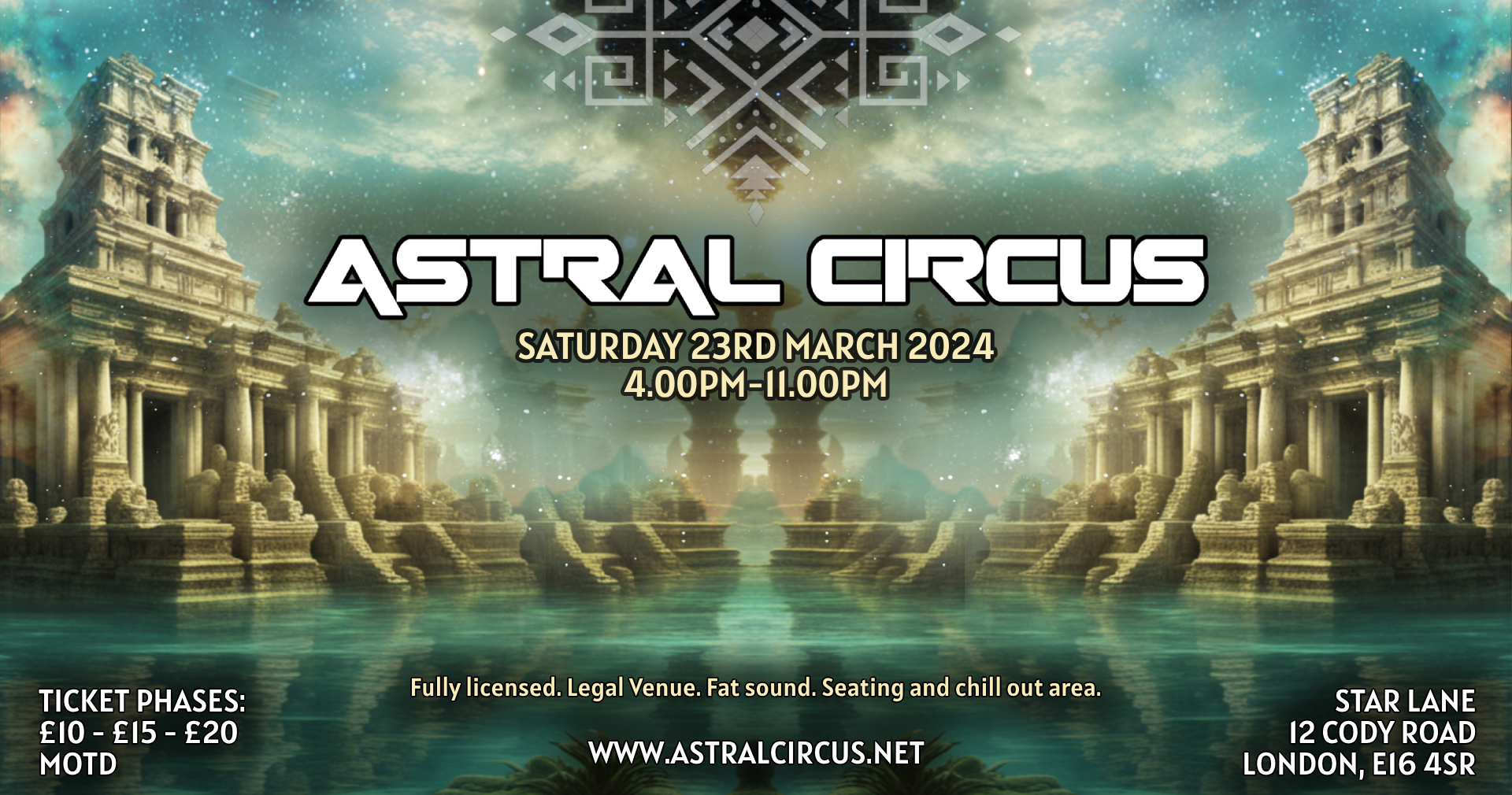 SOLD OUT] Astral Circus – Saturday Session at Starlane Pizza Bar, London