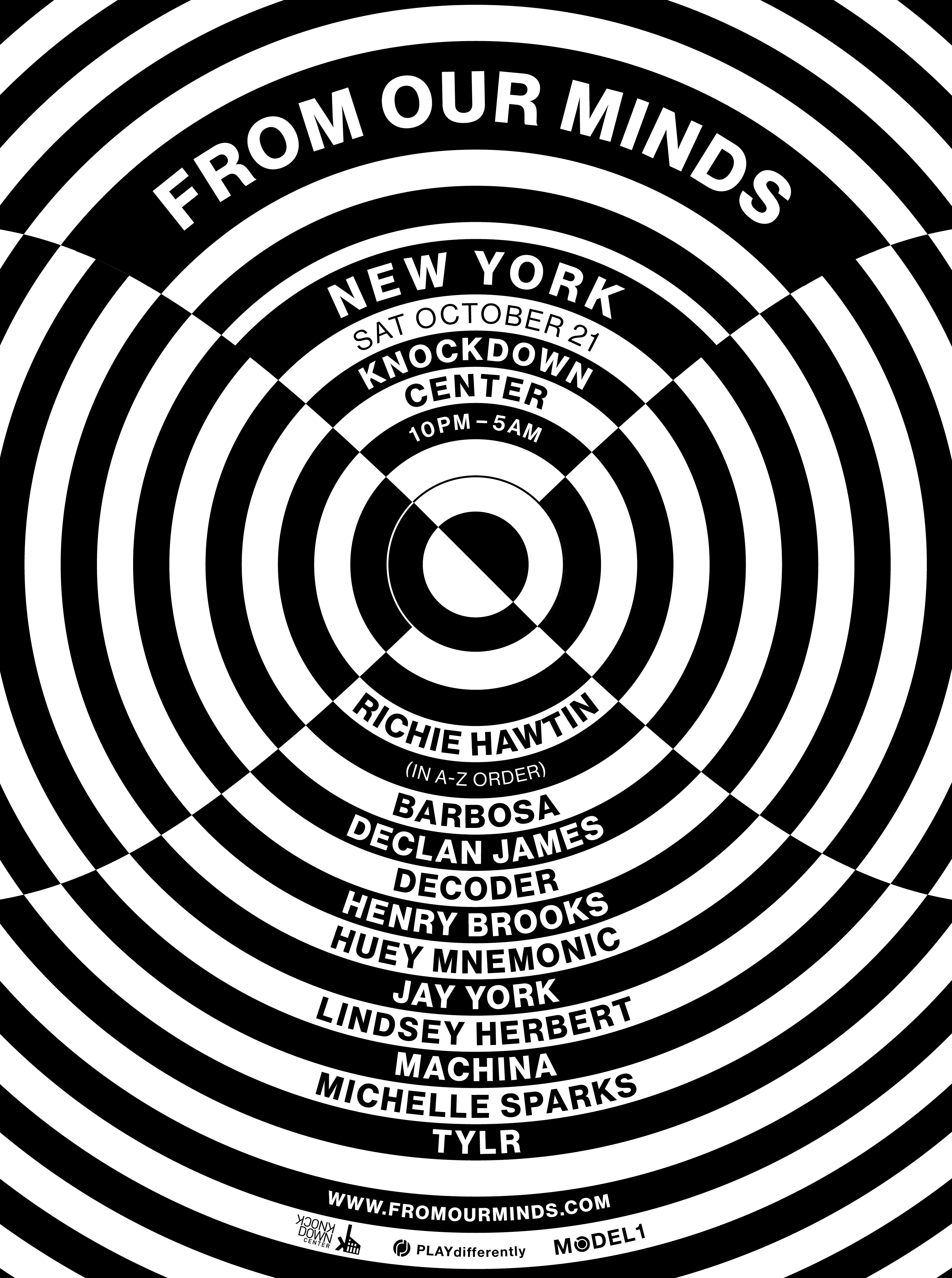 From Our Minds: Richie Hawtin flyer
