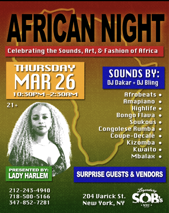 Lady Harlem presents: African Night