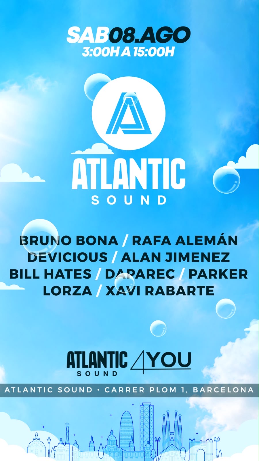 ATLANTINC SOUND PRES. pres. 4 YOU MORNING SESSION ( OPEN DOORS 3AM )