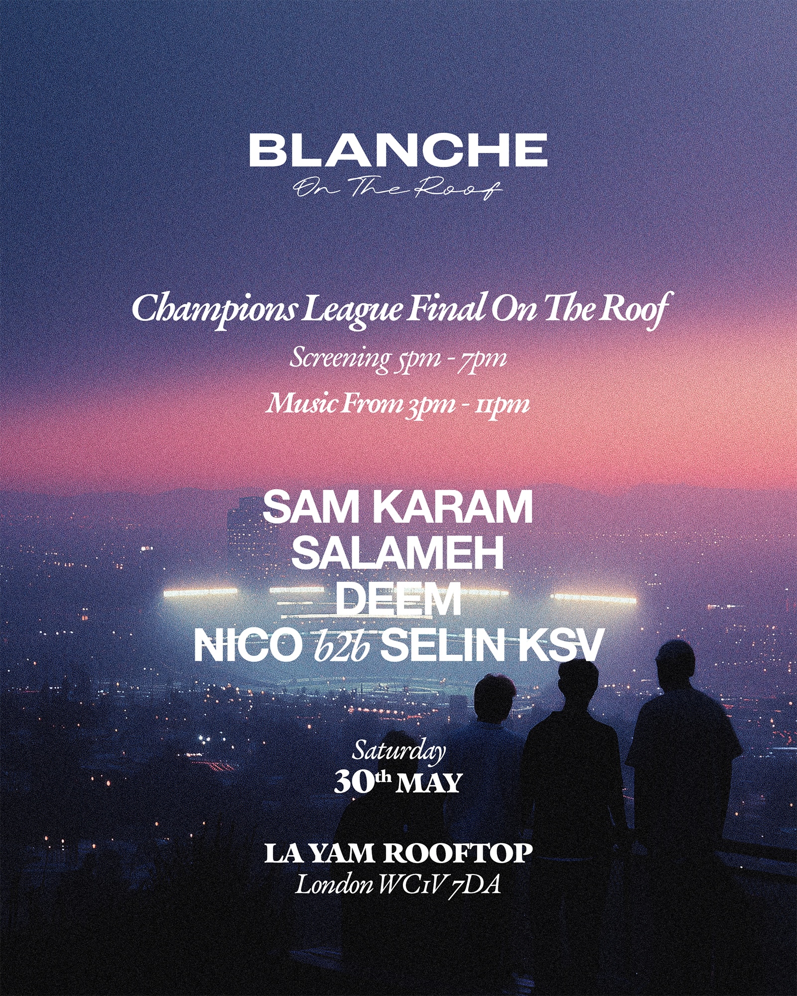 Blanche on the Roof: Champions League Final Screening