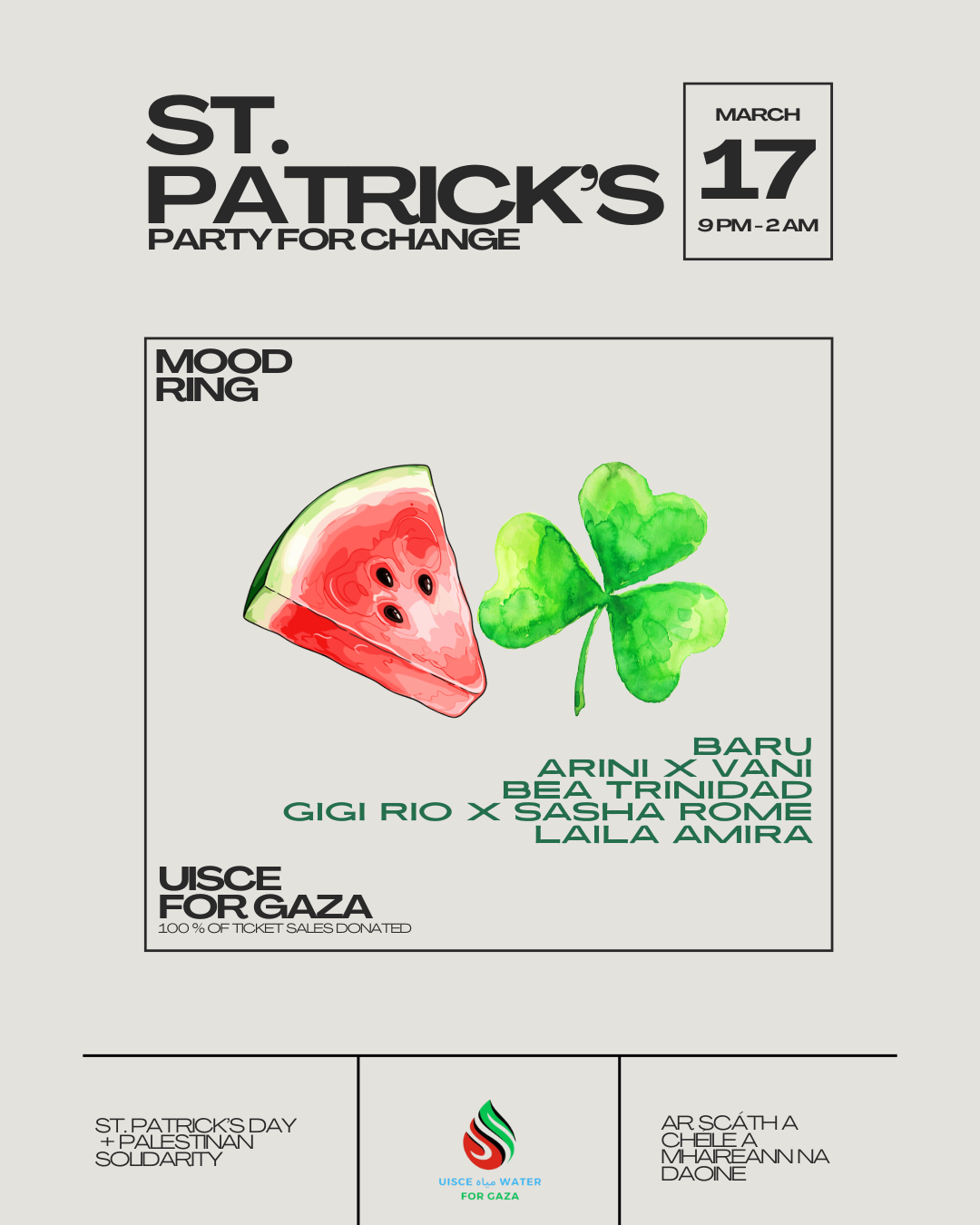 Saint Patrick's Day Party For Change