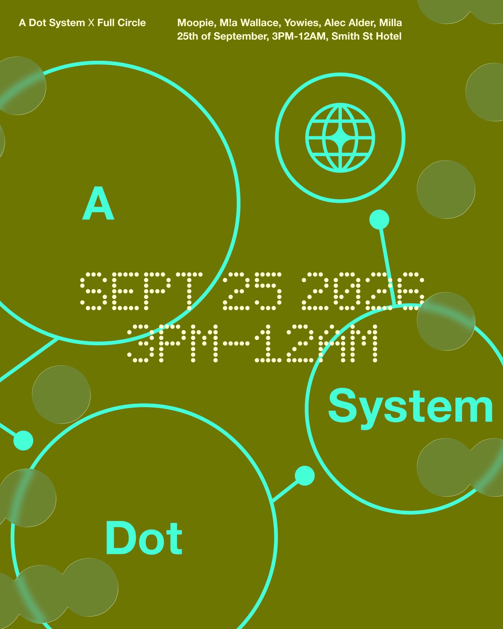 A Dot System X Full Circle present: Moopie