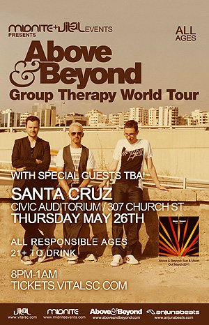 Above Beyond Group Therapy World Tour at Santa Cruz Civic