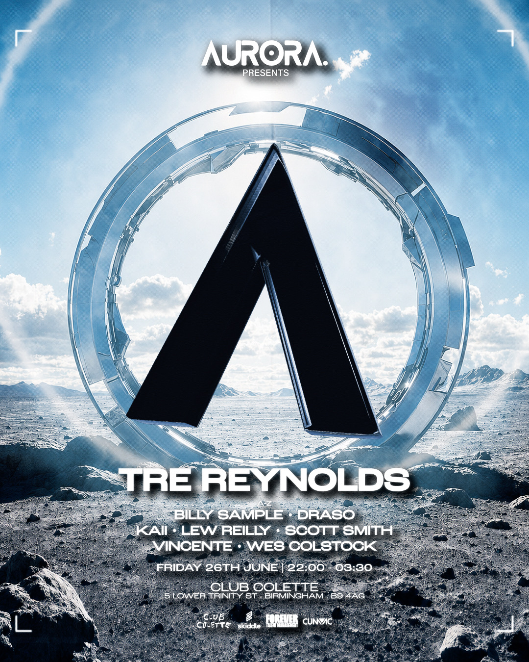 AURORA presents: Tre Reynolds at Club Colette