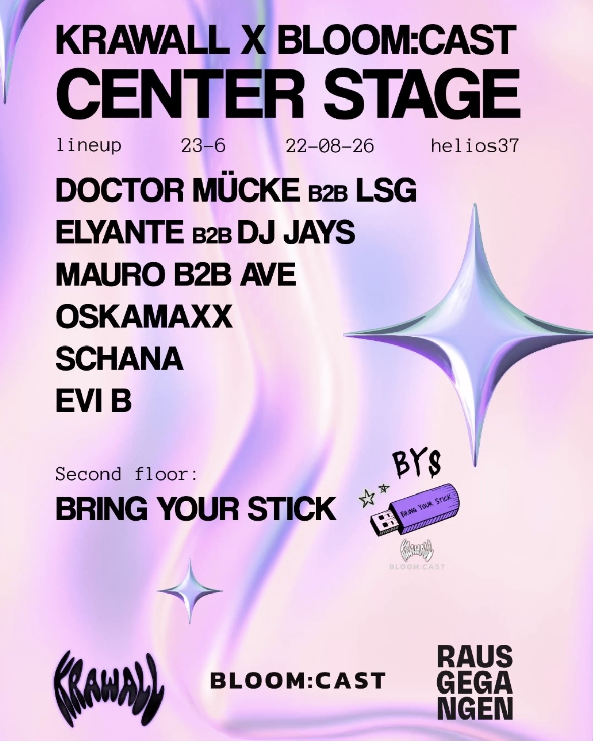 CENTER STAGE IM HELIOS 37 KRAWALL X BLOOM:CAST