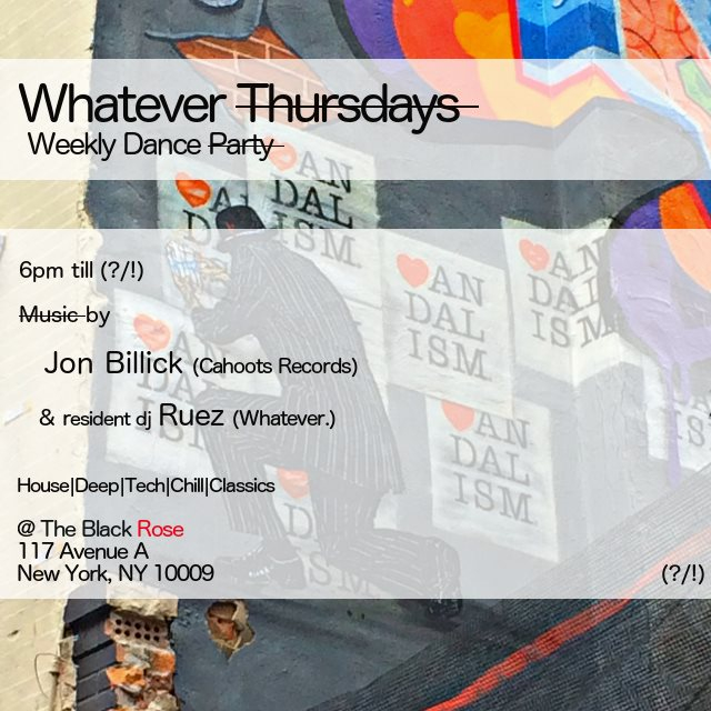 Flyer do evento de Jon Billick