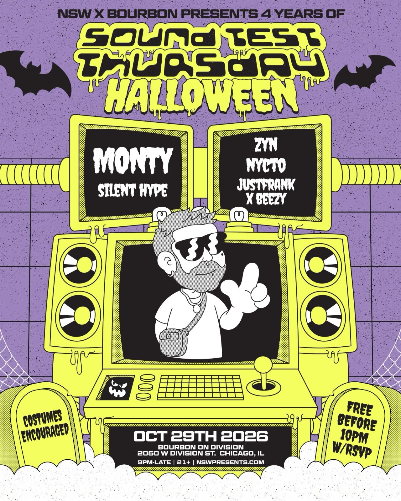 NSW x Bourbon: Sound Test Thursday Halloween