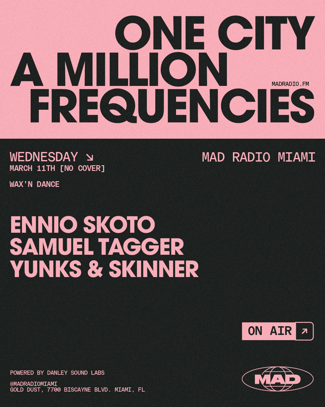 WAX'N DANCE: Ennio Skoto, Samuel Tagger, YUNKS & Skinner
