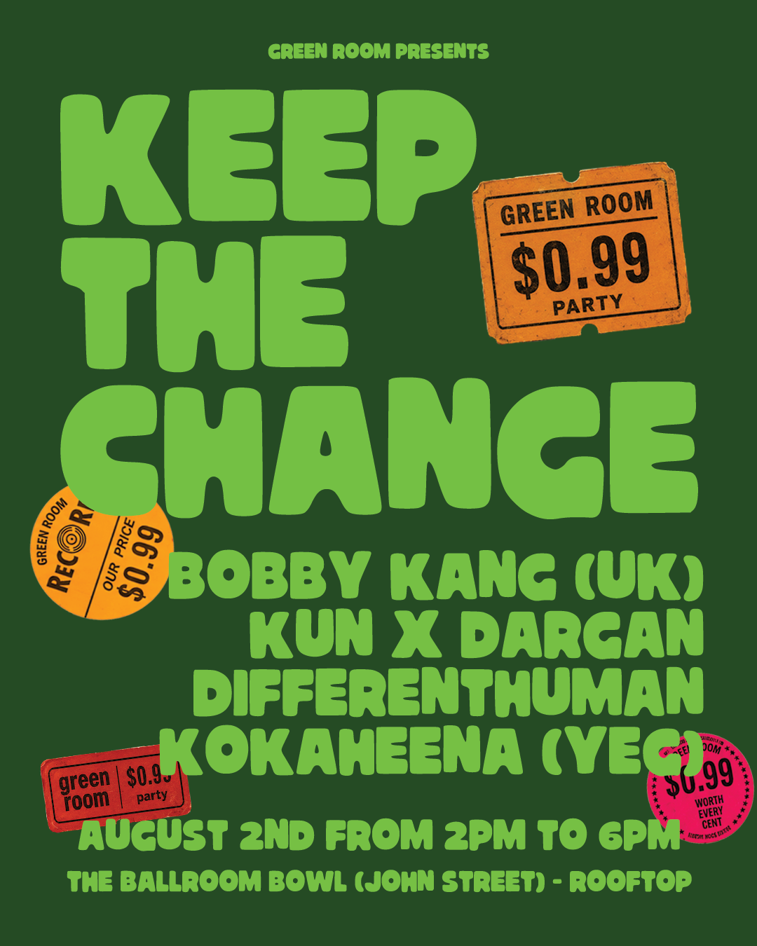 Keep the Change - The $0.99 Day Party
