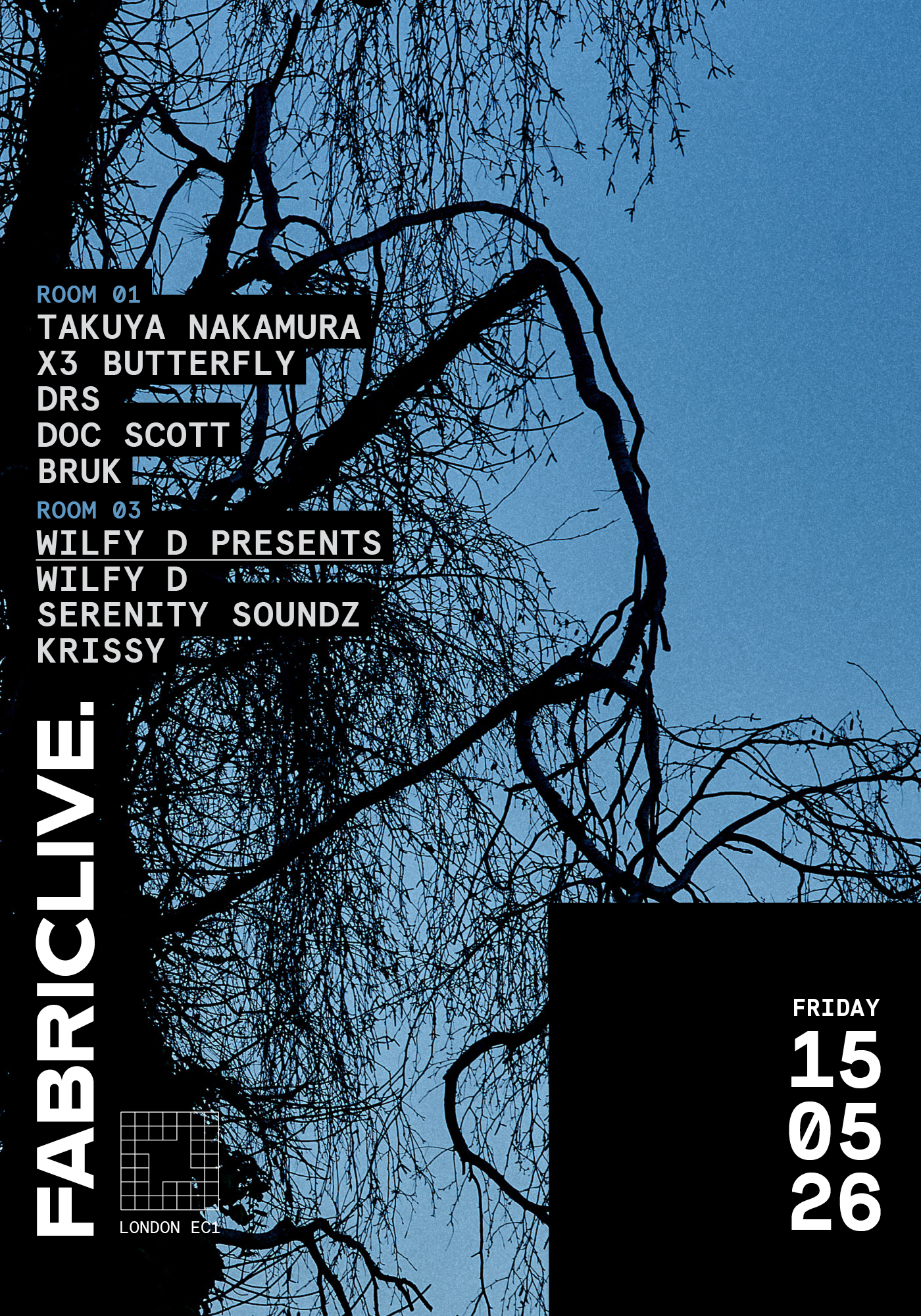 FABRICLIVE: Takuya Nakamura, X3 Butterfly, DRS, Doc Scott, Wilfy D, serenity soundz + more