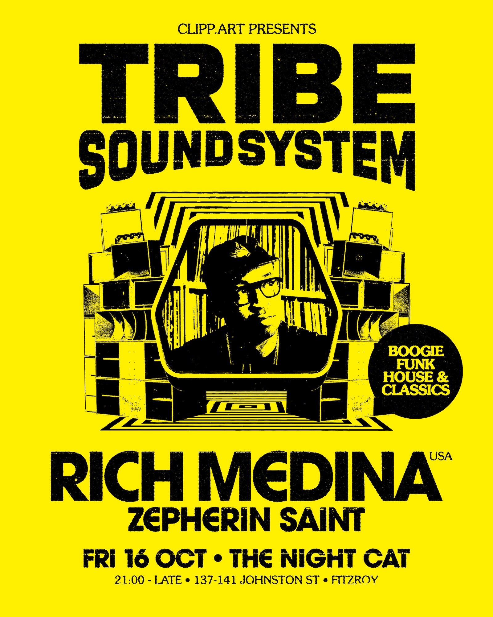 Tribe Soundsystem & clipp.art present Rich Medina (USA)
