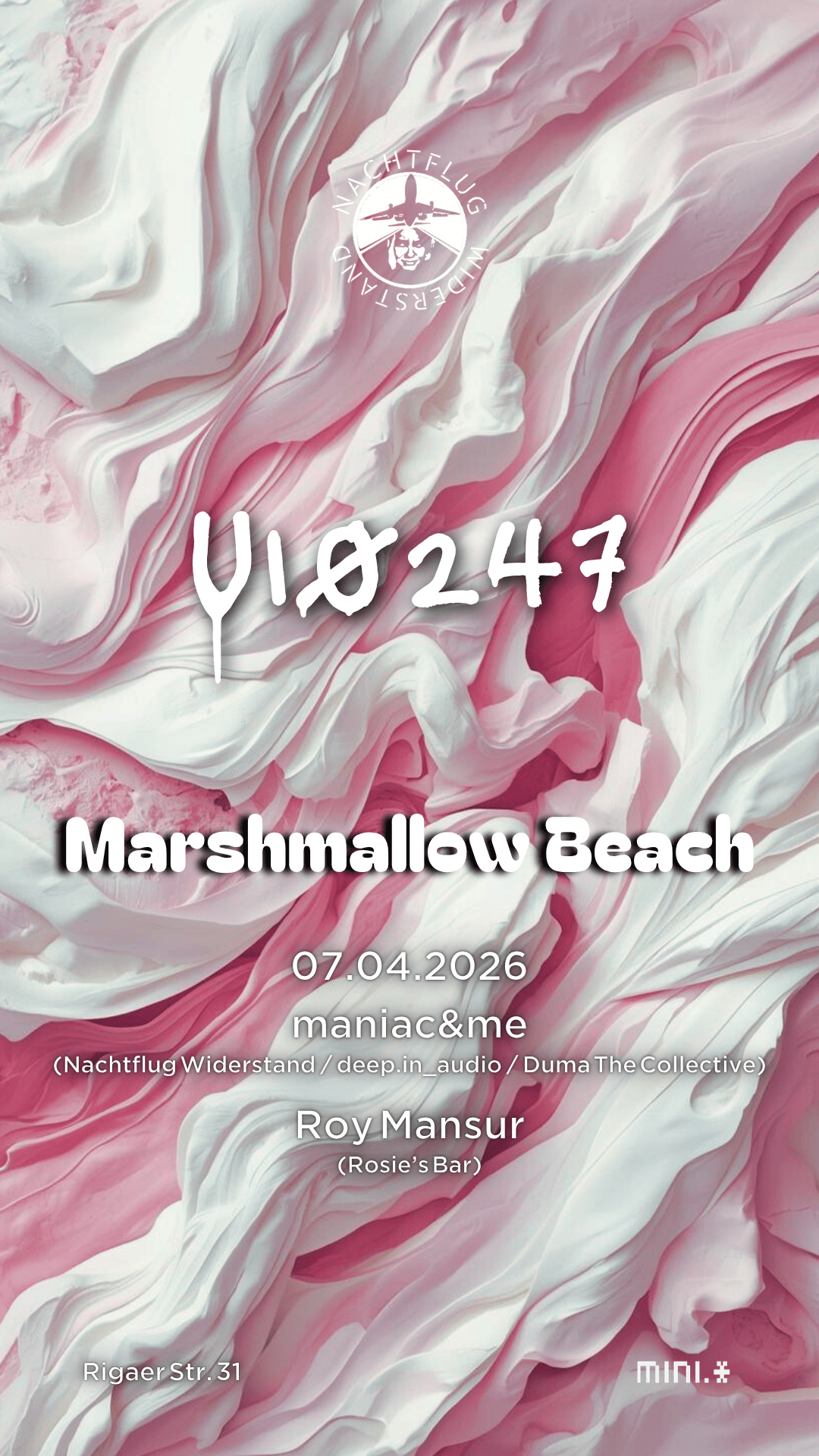 U10247: Marshmallow Beach (feat. maniac&me and Roy Mansur) FREE ENTRY