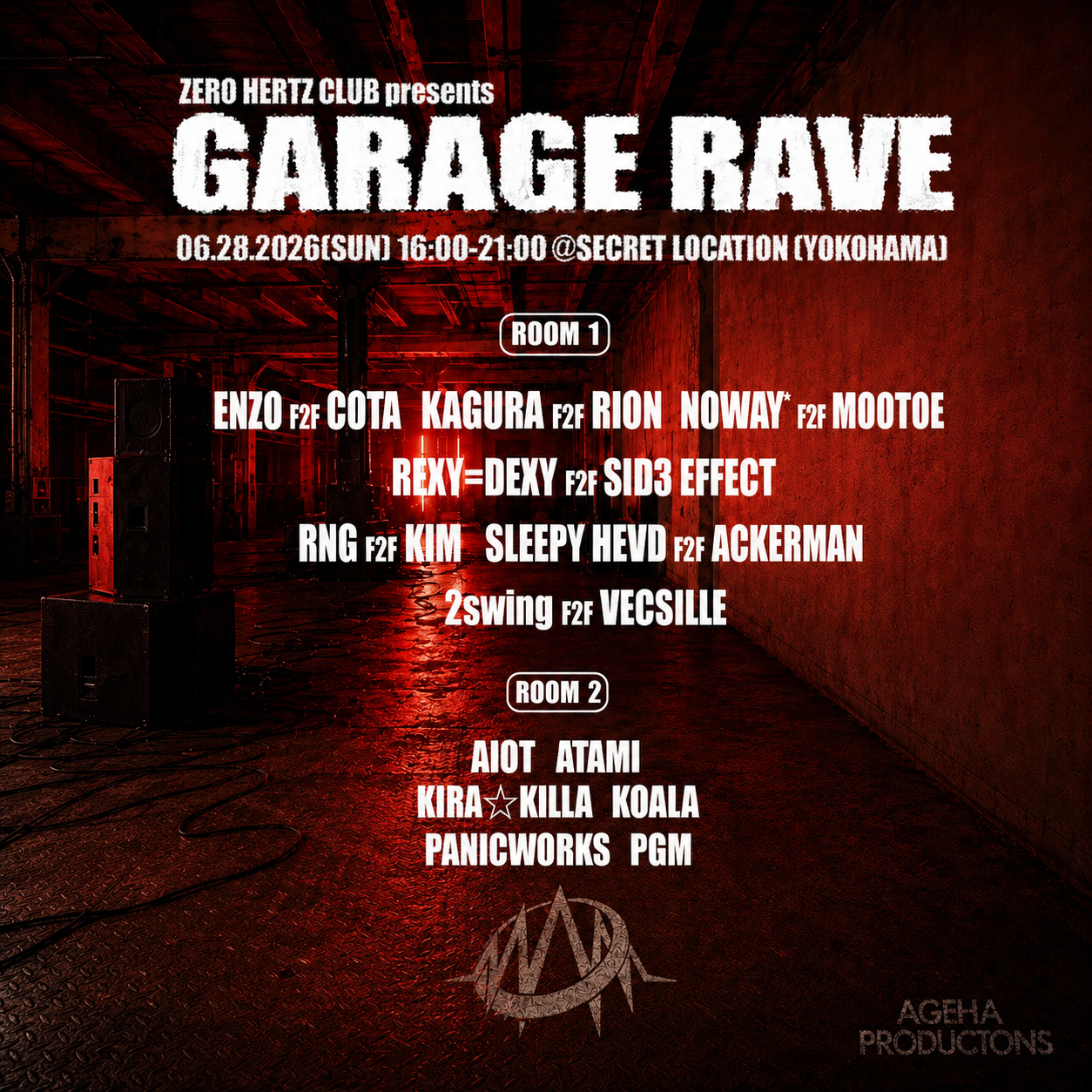 ZERO HERTZ CLUB 'GARAGE RAVE' (Bass/ Dubstep/ DnB/ Hard Techno) at