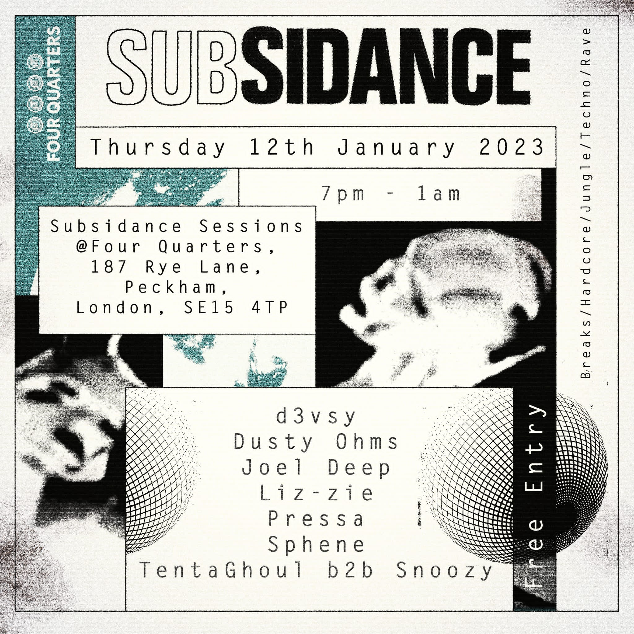 Subsidance x Mechanoise x Breaks FM - presents: Dope Shit Only at Aaja  Deptford, London