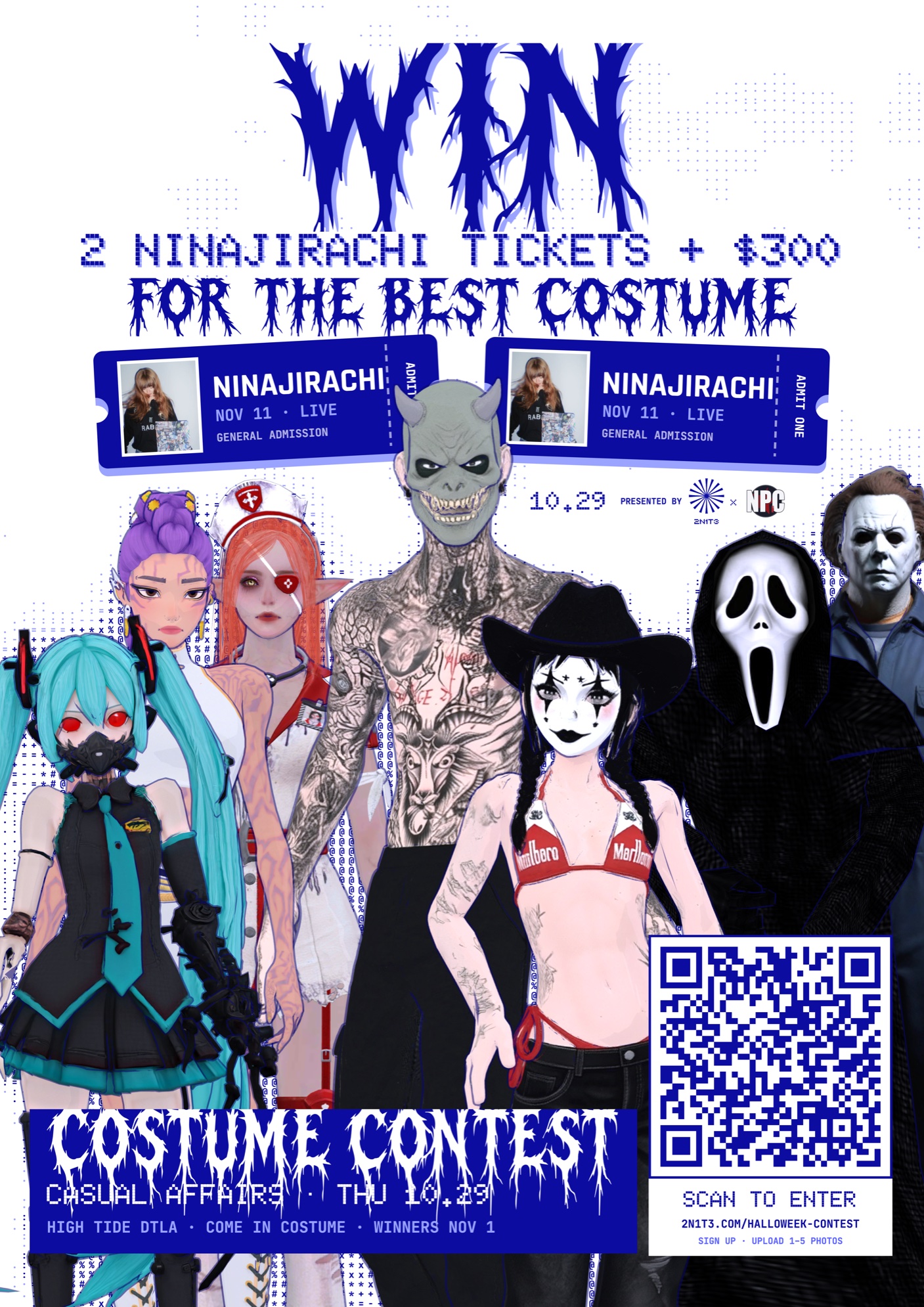 2N1T3 HALLOWEEN COSTUME CONTEST at CASUAL AFFAIRS - High Tide