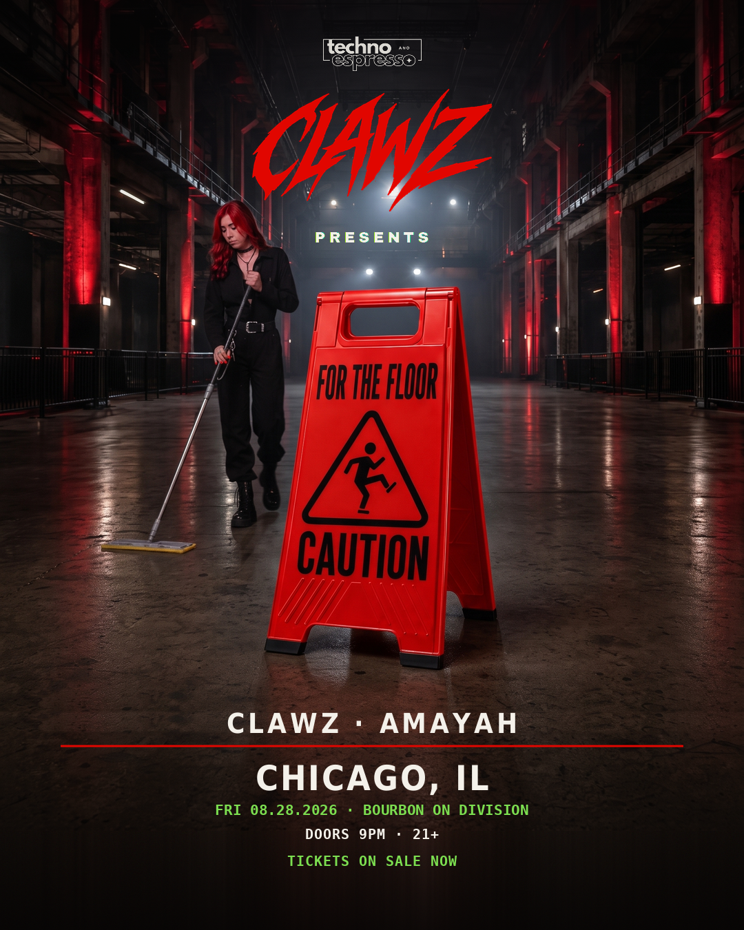 RAVENØIR feat. CLAWZ - FOR THE FLOOR - HARD TECHNO FULL AV EXPERIENCE