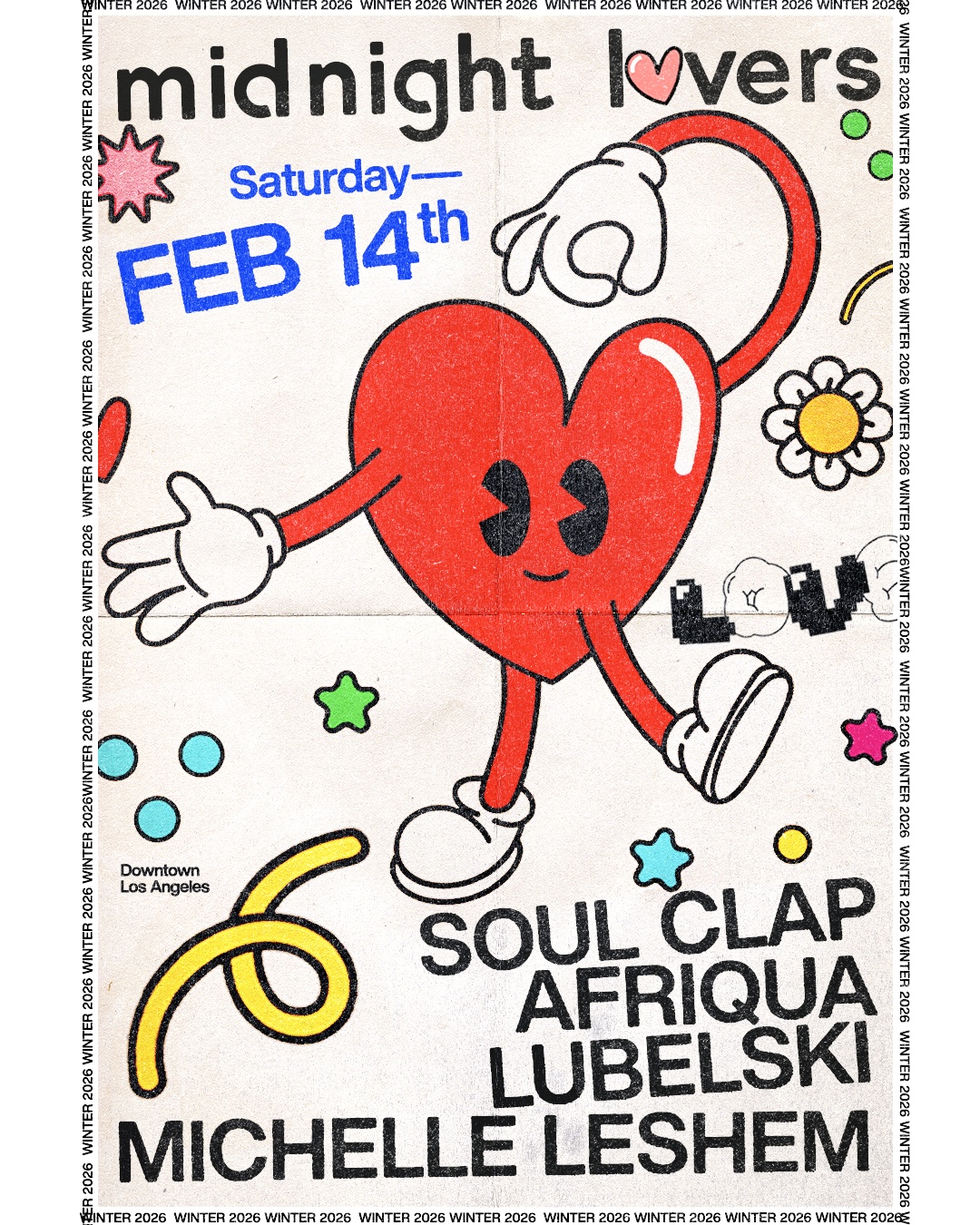 Midnight Lovers V-DAY with Soul Clap, Afriqua, Lubelski, Michelle Leshem