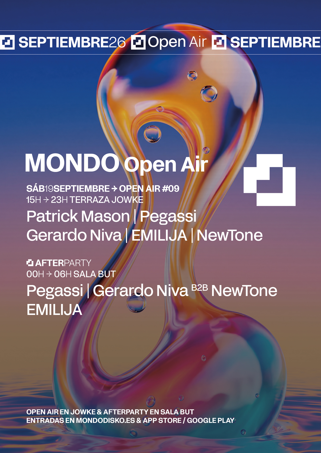 Mondo OPEN AIR 08: Patrick Mason / Pegassi / Gerardo Niva / EMILIJA / NewTone