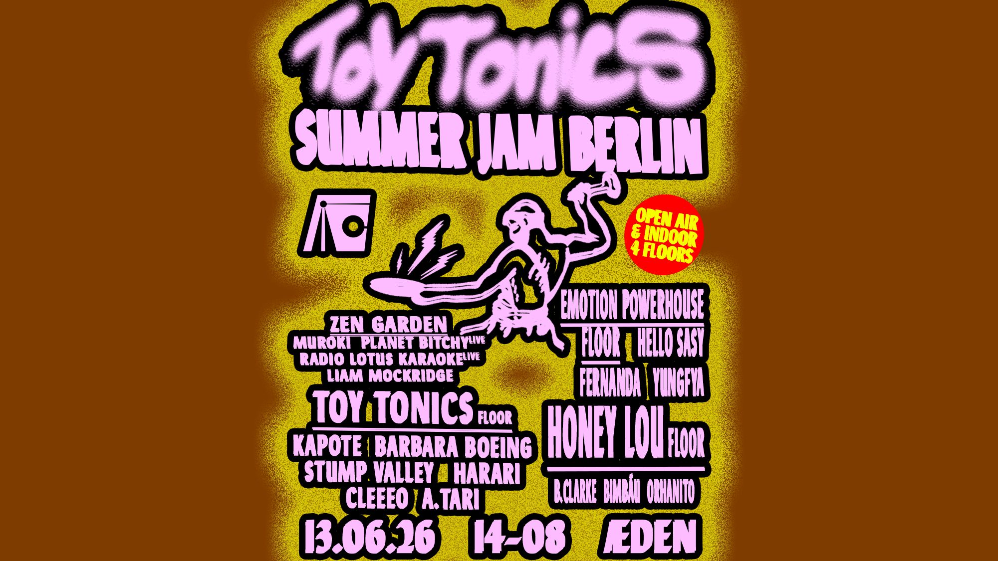 Toy Tonics Jam (OPEN AIR & INDOOR 18Hours - 4 FLOORS)