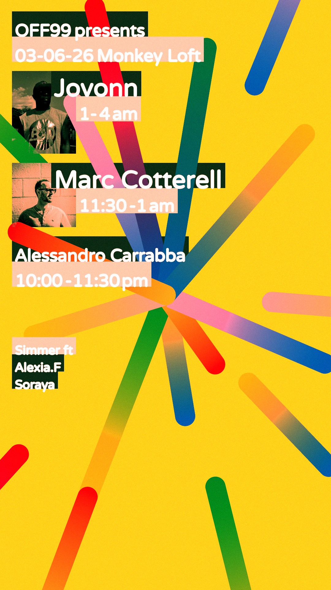 Marc Cotterell volantino evento