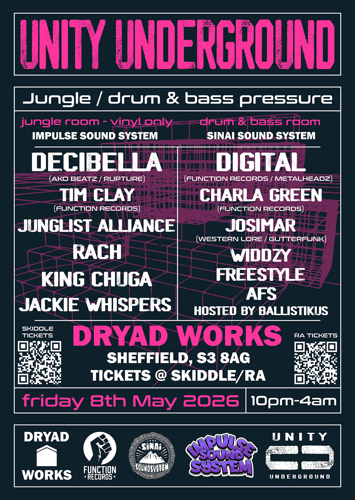 Unity Underground - DIGITAL, Decibella, TIM CLAY, Charla Green, JOSIMAR, SINAI SOUNDSYSTEM