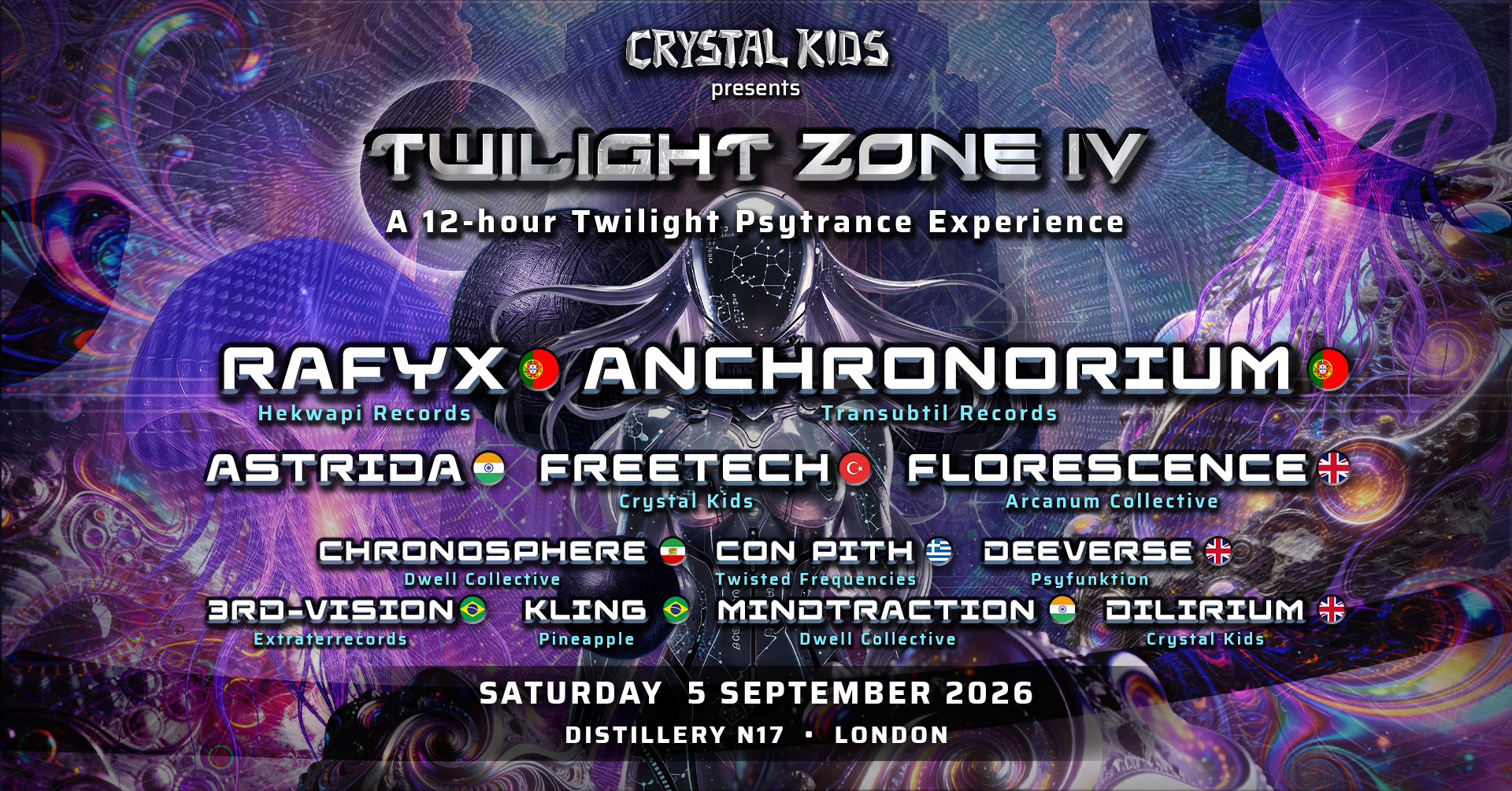 Twilight Zone IV • Rafyx, Anchronorium • London